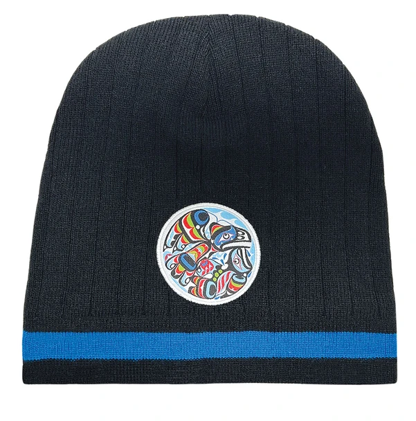 Toque (Ski Cap) - Raven and Killer Whale