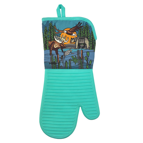 Silicone Oven Mitt - All My Relatives (Indinawemaaganidag)
