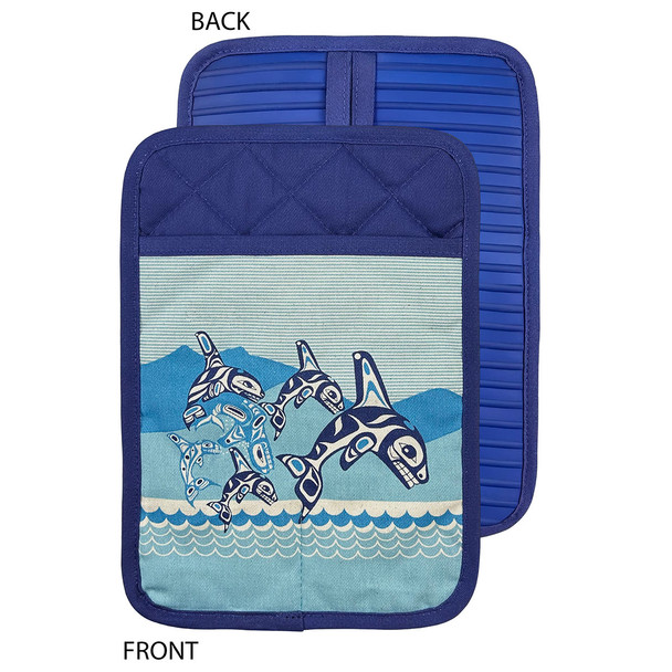 Silicone Potholder - Orca Family