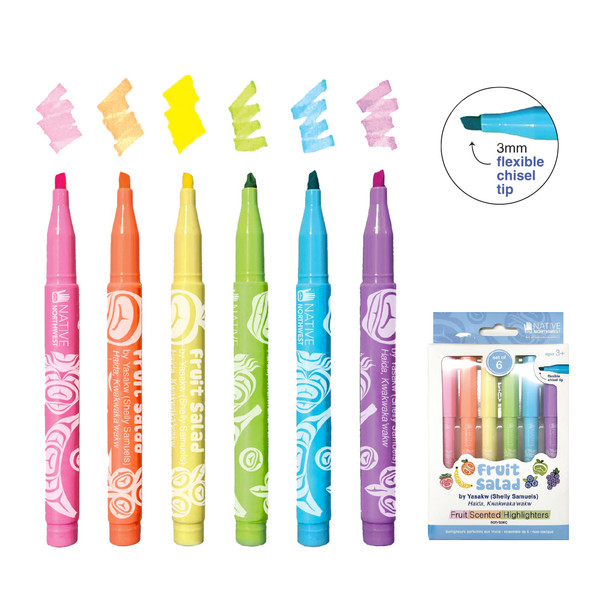 Fruit Scented Highlighters - Fruit Salad