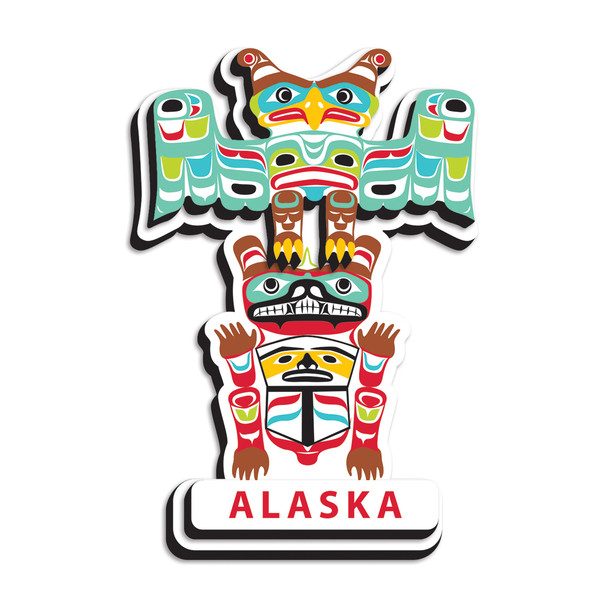 3D Magnet - Totem (Alaska)