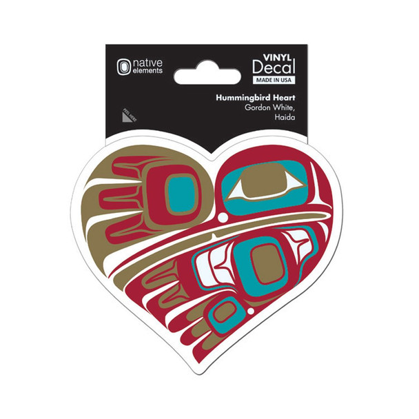 Premium Decal - Hummingbird Heart