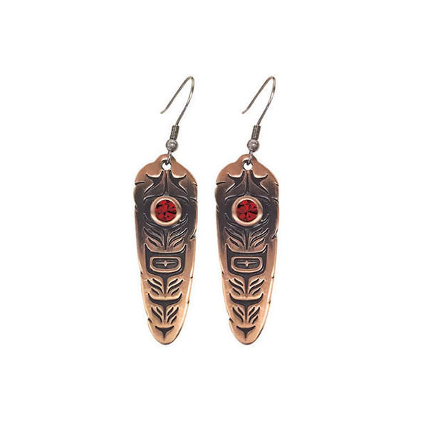 Sacred Feather Earrings (Ru