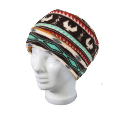 Fleece Hat Salish Weaving Spirit of the Sky L, Leila Stogan