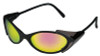 V50 Nomads Safety Eyewear, Clear Polycarb Anti-Scratch Lenses, Black Nylon Frame