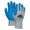 Flex Tuff Latex Dipped Gloves, Large, Gray/Blue/White