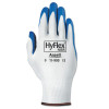 HyFlex NBR Gloves, 9, White/Blue