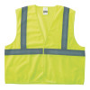 Class 2 Economy Safety Vests with Pocket, Hook/Loop Closure, S/M, Lime