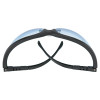 Klondike Protective Eyewear, Light Blue Polycarbonate Lenses, Black Frame