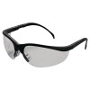 Klondike Protective Eyewear, Silver-Mirror Polycarbonate Lenses, Black Frame