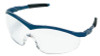 Storm Protective Eyewear, Clear Polycarbonate Lenses, Navy Nylon Frame