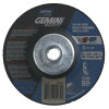 Gemini Right Cut Depressed Center Wheel, 5 in Thick, Aluminum Oxide