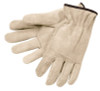 Premium-Grade Leather Driving Gloves, Cowhide, Large, Unlined, Straight Thumb