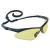 V30 Nemesis Safety Eyewear, Amber Polycarbonate Anti-Scratch Lenses, Black Frame
