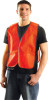 Non-ANSI Economy Mesh Vests, Regular, Hi-Viz Orange