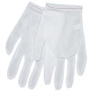 Low Lint Inspectors Gloves, Medium, White, Nylon