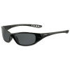 V40 Hellraiser Safety Eyewear, Smoke Polycarbon Anti-Scratch Lenses, Black Frame