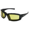 V50 Calico Eyewear, Amber Polycarbon Anti-Scratch Anti-Fog Lenses, Black Frame