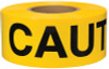 Barricade Tape, 3 in x 1,000 ft, Yellow, Caution