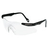 Magnum Mini Safety Eyewear, Clear Polycarbonate Anti-Scratch Lenses, Black Frame