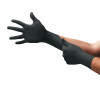 Onyx Disposable Gloves, Nitrile, Finger - 13 mm; Palm - 9 mm, Medium, Black