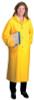 Polyester Raincoat, 0.35 mm PVC/Polyester, Yellow, 48 in, Medium