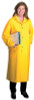 Polyester Raincoat, 0.35 mm PVC/Polyester, Yellow, 48 in, 3X-Large