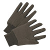 Jersey Gloves, Large, Brown, Cotton