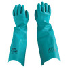 Sol-Vex Nitrile Gloves, Straight Cuff, Unlined Lined, Size 9, 18 in, Green