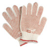 Grip N PVC Coated Gloves, Double-Sided, Small, Knit-Wrist, Rust/White