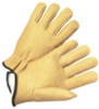 West Chester Drivers Gloves, Premium Pigskin, Large, Thinsulate Lining, Tan