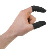 Natural Rubber Static Dissipative Finger Cots, 3 mil, Large, Black