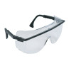 Astrospec OTG 3001 Eyewear, Amber Polycarb Anti-Scratch Hard Coat Lenses, Black