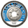 Tiger Disc Angled Style Flap Discs, 4 1/2", 60 Grit, 7/8 Arbor, Aluminum Back