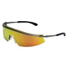 Triwear Protective Eyewear, Blue Diamond Mirror Polycarb Lenses, Platinum Frame