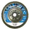 Tiger Disc Angled Style Flap Discs, 4 1/2 in, 36 Grit, 5/8 Arbor, Aluminum Back