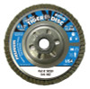 Tiger Disc Angled Style Flap Discs, 4 1/2", 80 Grit, 5/8 Arbor, Aluminum Back