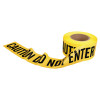 Barrier Safety Tape, 3 in x 1,000 ft, Yellow, Caution Do Not Enter