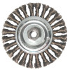 Standard Twist Knot Wheel, 6 in D x 6 in W, .023 in Carbon Steel Wire