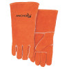 Premium Leather Welding Gloves, Split Cowhide, Large, Russet