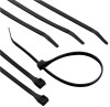 Heavy-Duty Cable Ties w/DbleLock, 175 lb Tensile Strength, 24", UV Black, 50/Bag