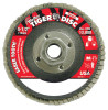 Saber Tooth Ceramic Flap Discs, 4 1/2 in, 40 Grit, 5/8 in Arbor, 13,000 rpm