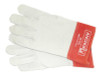 Tig Welding Gloves, Capeskin, Large, White Glove/Red Cuff, 2 in Cuff