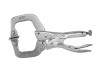 Locking C-Clamps with Swivel Pads, Jaw Opens to 1 5/8 in, 4 in Long