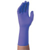 PURPLE NITRILE-XTRA Exam Gloves, Beaded Cuff, Lined, Large, Purple