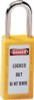 No. 410 & 411 Lightweight Xenoy Safety Lockout Padlocks, Yellow, Keyed Diff.