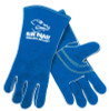 Premium Quality Welder's Gloves, Select Side Leather, X-Large, Blue