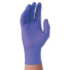 PURPLE NITRILE Exam Gloves, Beaded Cuff, Lined, Small, Purple