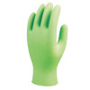 N-Dex 7705PFT Disposable Gloves, Rolled Cuff, Medium, Fluorescent Green