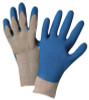 Latex Coated Gloves, X-Large, Gray/Blue